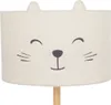 A close-up of a children's floor lamp with a cat face design. Náhľad obrázku produktu