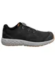A black safety shoe with a gray sole and brown accents, shown from the side against a white background. Produktbild-Vorschau