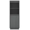 Highboard Grau 37x34x110 cm Massivholz Kiefer Produktbild-Vorschau 5