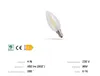 Spectrum LED Filament E14 C35 Kerzenform Klar 4W =39 Watt Produktbild-Vorschau 5