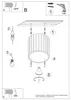 Plafond AURA 1 salbei GU10 1xGU10 10W Aluminium 10x10x10cm Produktbild-Vorschau 7