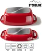 STONELINE® Bräter Schmortopf 43x26 cm Rot | mit Deckel Produktbild-Vorschau 2