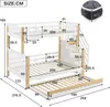 Flieks Etagenbett 90x200/120x200cm mit Ausziehbett, Produktbild-Vorschau 6