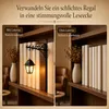 LED Buchstütze mit Vintage Laterne, dekorative Buchstützen Produktbild-Vorschau 3
