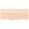 vidaXL Wandregal 100x40x2 cm Massivholz Eiche Unbehandelt - Produktbild-Vorschau 3