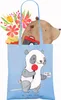 Mr. & Mrs. Panda Tote Bag Sportreporter Herz - Sky Blue - Produktbild-Vorschau 3