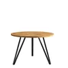 AX LIVING Couchtisch rund Cossie 67cm, Eiche, Schwarzes Produktbild-Vorschau 2