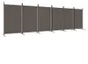 vidaXL 6dílný paraván antracitový 520x180 cm látka Náhled obrázku produktu 1