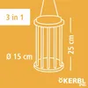 Kerbl Pet Heuraufe 3 in 1, Futterraufe, 25 cm, Holz, Ø 15 Produktbild-Vorschau 6