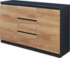 Komoda „Kyr” z 2 drzwiami i 3 szufladami, 120 x 35 x 75 cm, Podgląd zdjęcia produktu 7