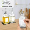 Kaffee Sirup Spender Glas Set, Kaffeesirup Pumpspender für Produktbild-Vorschau 3