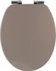 Sedile WC in MDF da 18 pollici, tinta unita, con fissaggi Anteprima dell’immagine prodotto 1