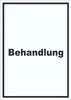 Behandlung Schild mit Text Behandlungsraum hochkant A4 Produktbild-Vorschau 1