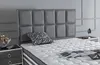 VEGAS Polsterbett  90x190  - Farbe: Grau - Set:  Produktbild-Vorschau 5