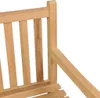 A close-up view of the wooden slats and frame of a garden bench. Produktbild-Vorschau