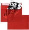 Farbige Transparente Briefumschläge - Rot Produktbild-Vorschau 1