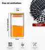 A product image showing a glass jar filled with orange powder, along with labels and a pen. Anteprima dell’immagine prodotto