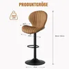Hawthyhome Barhocker 2er Set Höhenverstellbar mit lehne und Produktbild-Vorschau 2