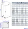 EMKE Duschkabine 90x90x195cm Eckeinstieg Dusche, Duschtür Produktbild-Vorschau 7