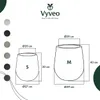 Vyveo - Blumentopf Amari - Grau - Set van 2 Produktbild-Vorschau 3