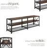 Meuble bas - 161 cm, Bois foncé industriel, rustique Voir les images du produit 3