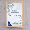2er Set A4 Bilderrahmen Natur Eiche Optik 21x29,7  EU Produktbild-Vorschau 2