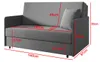 Zweiersessel YORK III mit Steppung, 2-Sitzer Schlafsofa, Produktbild-Vorschau 7