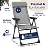 CASARIA® Gartenstühle 2er Set Klappbar 6-fach Verstellbar Produktbild-Vorschau 3