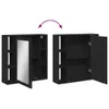 CLORIS Bad-Spiegelschrank Schwarz 60x16x60 cm Holzwerkstoff Produktbild-Vorschau 9
