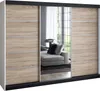 Schwebetürenschrank 200 cm, 3-türig, mit Spiegel & 4 Produktbild-Vorschau 2