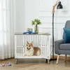 Dřevěná klec pro psy PAWHUT D02-069V01GY, přepravka pro Náhled obrázku produktu 4