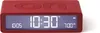 A red digital alarm clock is shown against a white background. Podgląd zdjęcia produktu