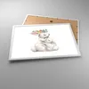 Gerahmtes Poster - Weißer Rahmen - Kaninchen Hase Kinder - Produktbild-Vorschau 3
