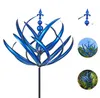 Garten Windrad Metall 90cm Lotus Design, 360° Kugellager Produktbild-Vorschau 1