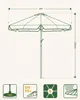 Sekey Rund Gartenschirm 200x200 cm, Kurbel-Sonnenschirm mit Produktbild-Vorschau 2