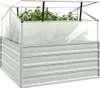 A raised garden bed with a greenhouse cover, containing green plants. Anteprima dell’immagine prodotto