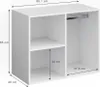 Anstellschrank Vicco Isabelle Weiß 80.1 x 65 cm, Model Produktbild-Vorschau 3