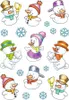 HERMA Weihnachts Sticker DECOR "Schneemänner" 3 Blatt à 18 Produktbild-Vorschau 1