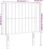 vidaXL LED Kopfteil Hellgrau 83x16x118/128 cm Samt Produktbild-Vorschau 7
