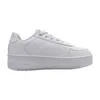A white platform low-top sneaker is shown from the side against a white background. Produktbild-Vorschau