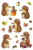 HERMA Sticker DECOR "Hedgehog" 3 feuilles de 16 Voir les images du produit 1