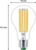 A diagram of a Philips LED light bulb with dimensions indicated. Produktbild-Vorschau