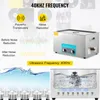 Collage showing an ultrasonic cleaner and its features. Anteprima dell’immagine prodotto