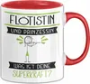 Flötistin Und Prinzessin Tasse Geschenk Für Eine Flötistin Produktbild-Vorschau 1