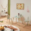 Kindersitzgruppe 'Hovle' Tisch + 2 Stühle mit Wolken-Design Produktbild-Vorschau 1