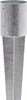 A silver metal ground sleeve with a pointed base and a cylindrical top. Produktbild-Vorschau
