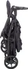A folded black baby stroller shown from the side against a white background. Produktbild-Vorschau