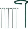 Relaxdays Pflanzstäbe Metall, 6er Set, Rankstäbe mit Ring, Produktbild-Vorschau 1