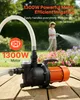 Pompe de jardin VEVOR, 1300 W, 230 V, débit max. 4800 l/h, Voir les images du produit 2