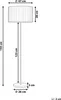 BELIANI Stehlampe Braun Metall 155 cm 1-Flammig Stoffschirm Produktbild-Vorschau 6